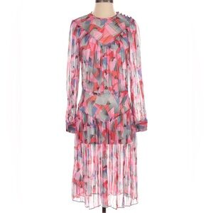 Coach 1941 Multicolor Long Sleeve Dress EUC